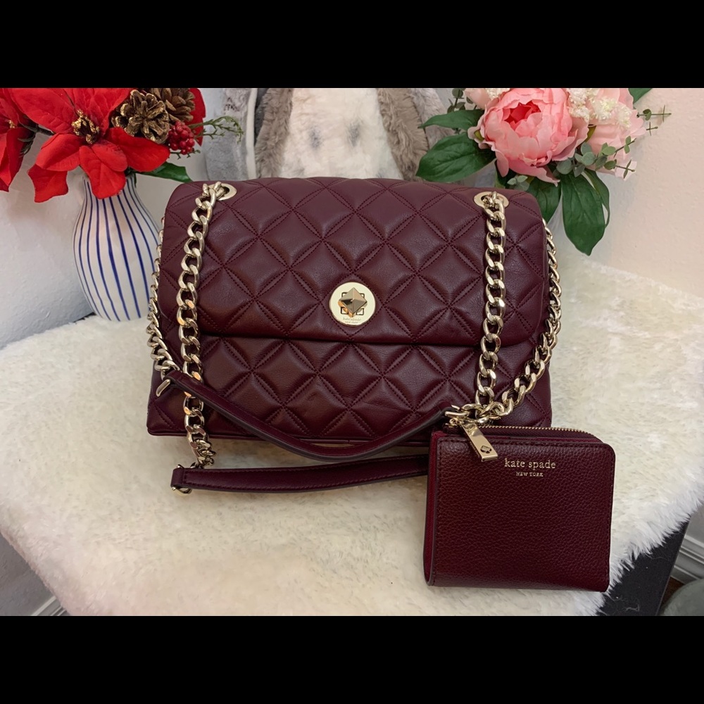 KATE SPADE NATALIA LEATHER MEDIUM CROSSBODY&wallet